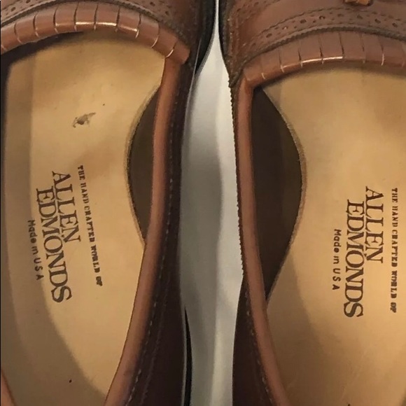 Allen Edmonds Men’s Kilted Tassel Brown 9.5A - Picture 4 of 8